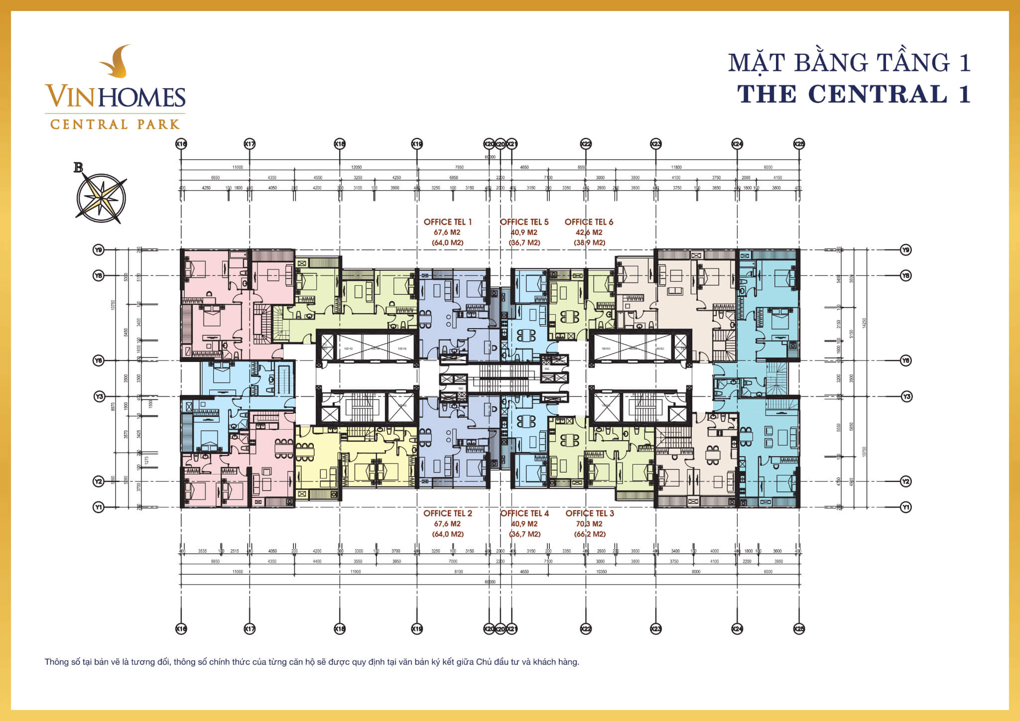 Layout Central 1 Tầng 1